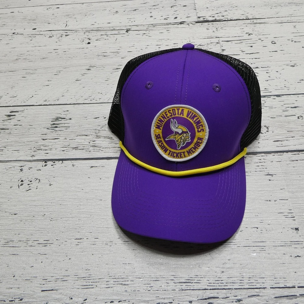 Minnesota Vikings‎ Hat Cap Snap Back NFL Football Season Ticket Member Mens